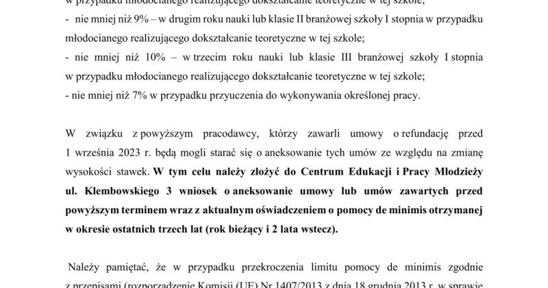 WAŻNA INFORMACJA