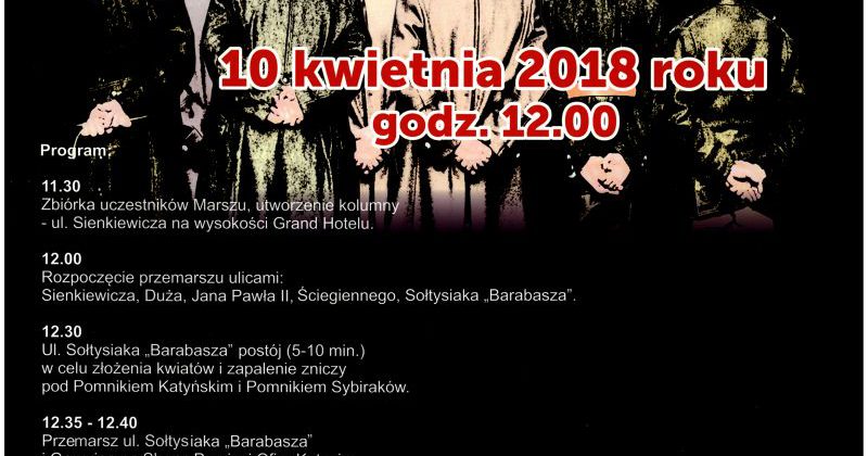 V KIELECKI MARSZ KATYŃSKI. ZAPRASZAMY!