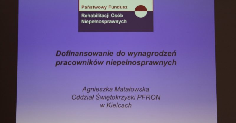 OWOCNA WSPÓŁPRACA POMIĘDZY ŚWK OHP A PFRON ODDZIAŁ ŚWIĘTOKRZYSKI W KIELCACH