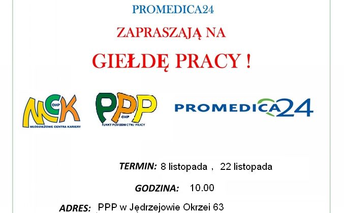 GIEŁDA PRACY W JĘDRZEJOWIE – LISTOPAD 2018