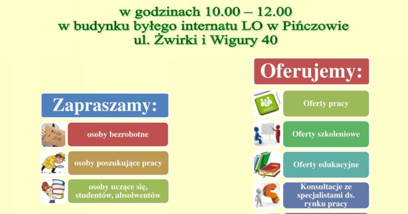 ZIMOWE TARGI EDUKACJI I PRACY W PIŃCZOWIE – 5.12.2018