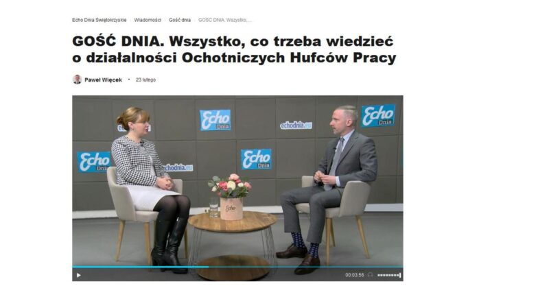 WSZYSTKO O DZIAŁALNOŚCI OHP W WYWIADZIE DLA ECHA DNIA