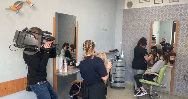 Wizyta TVP 3 Kielce w Ośrodku Szkolenia i Wychowania w Pińczowie