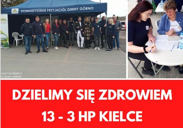 Uczestnicy OHP 13 – 3 nie ustają w działaniu, kolejna akcja w ramach „Dzielimy się zdrowiem” połączona z akcją informacyjno-promocyjną 13-3 Hufca Pracy OHP w Kielcach