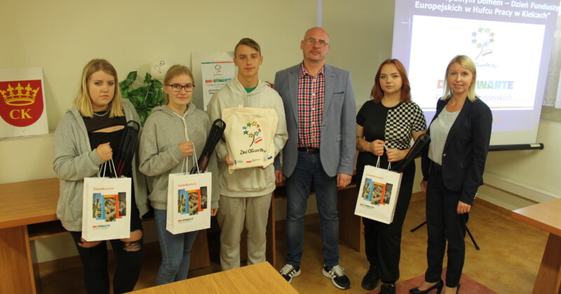 ,,Europa Wspólnym Domem – Dzień Funduszy Europejskich w Hufcu Pracy w Kielcach”