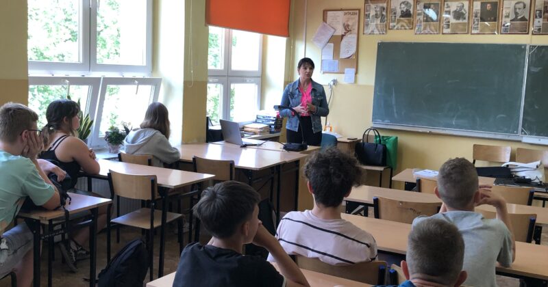 Spotkanie informacyjne dla klas ósmych w Jędrzejowie